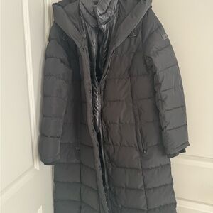 DKNY Black Puffer Coat
